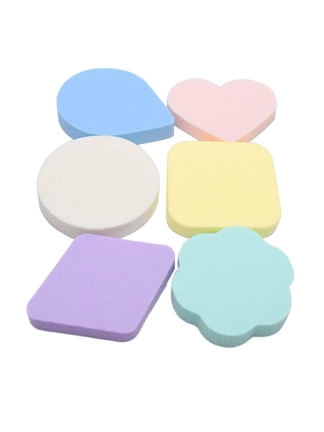 

CHRONEX Set Of 6 Squared & Different Shape Make Up Beauty Blender, Multi