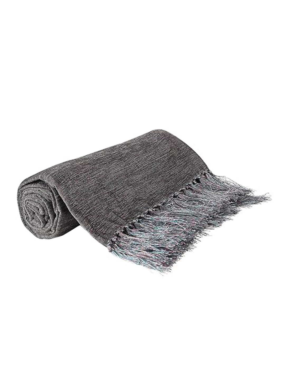 

CAZIMO Grey Texture Throw Blanket for Sofa
