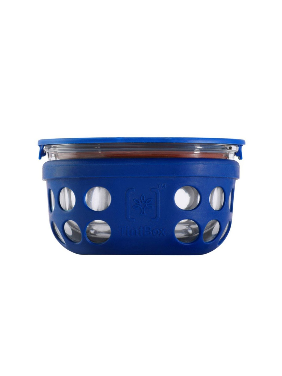 

TintBox Oasis Blue Borosilicate Glass Lunch Box With Protective Silicone Sleeve-300ml