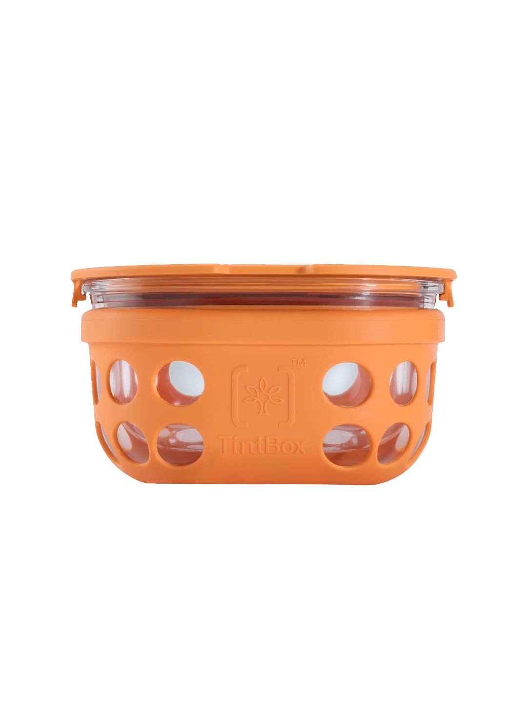 

TintBox Orange Colored Borosilicate Glass Lunch Box-300ml