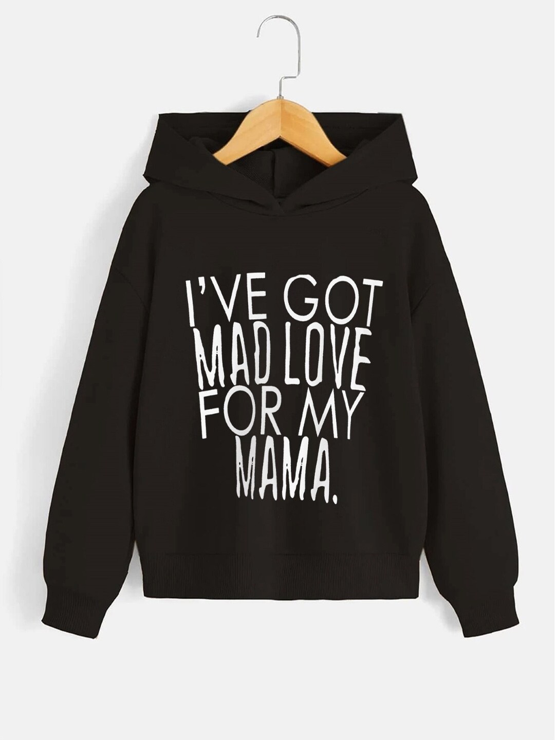 

StyleCast Boys Black Typography Printed Hooded Sweatshirt