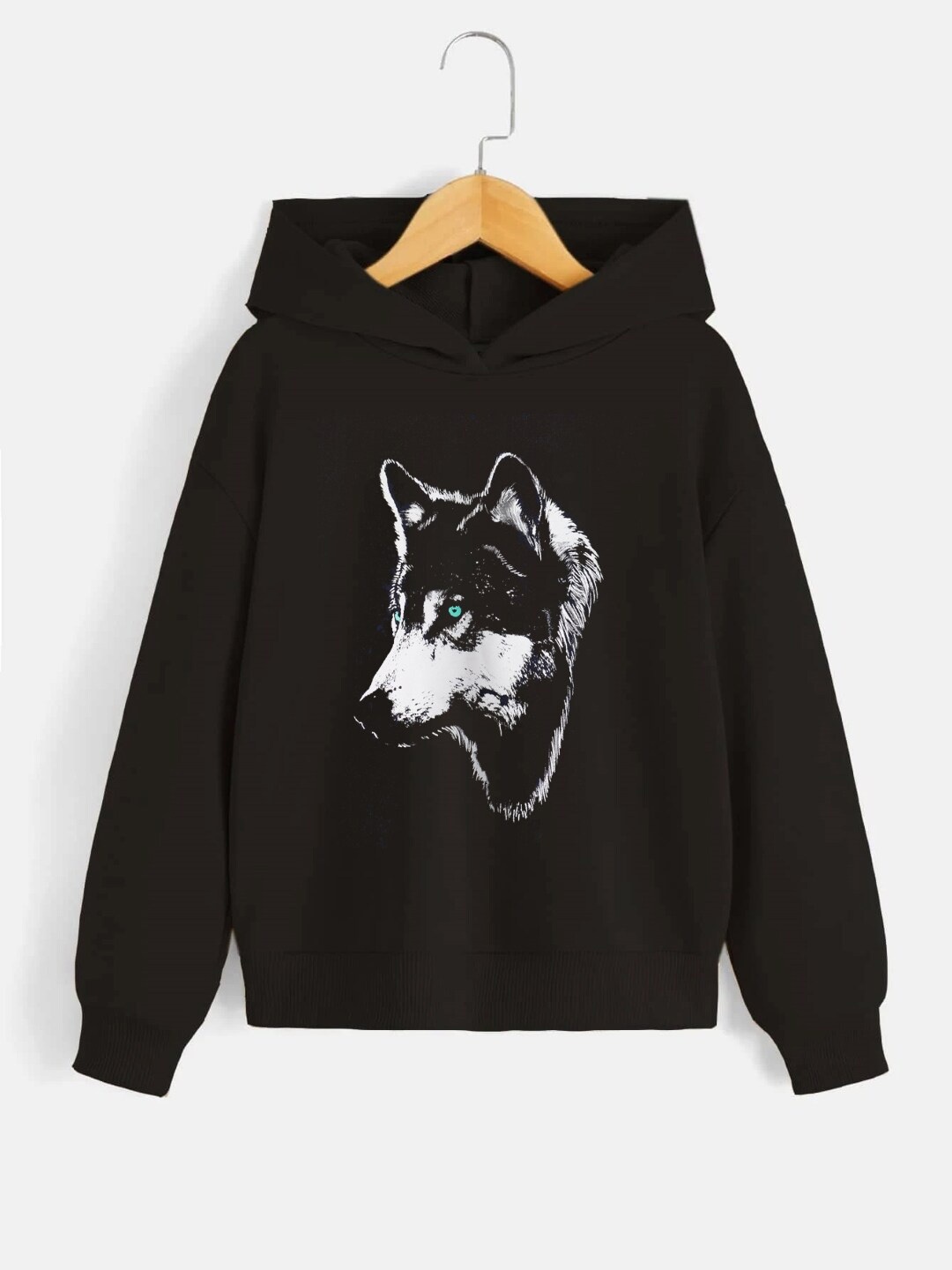 

StyleCast Boys Graphic Printed Hooded Pullover, Black