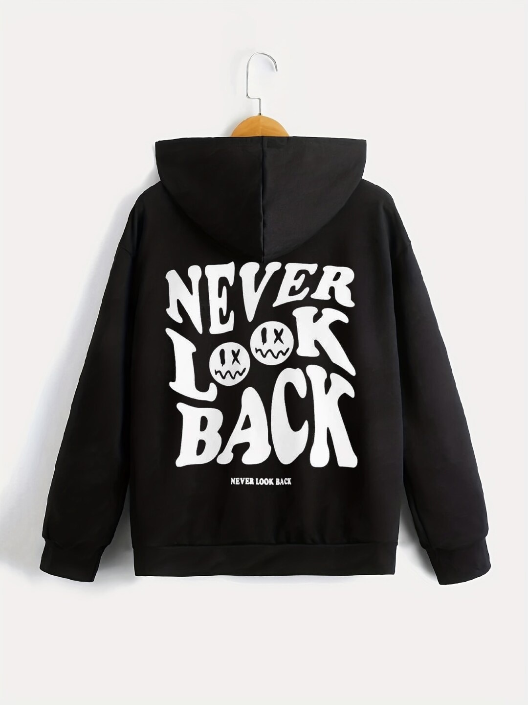 

StyleCast Boys Black & White Typography Printed Hooded Sweatshirt