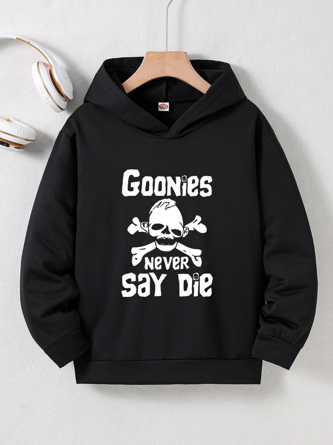 

StyleCast Boys Black Graphic Printed Hooded Sweatshirt