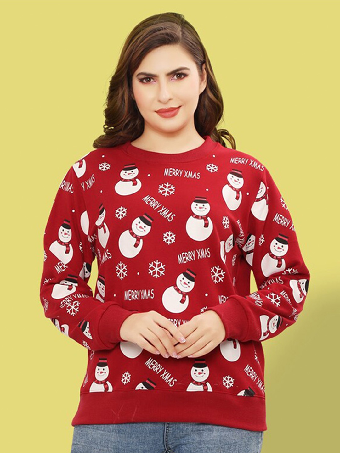 

Ninos Dreams Graphic Printed Cotton Pullover Sweatshirt, Maroon
