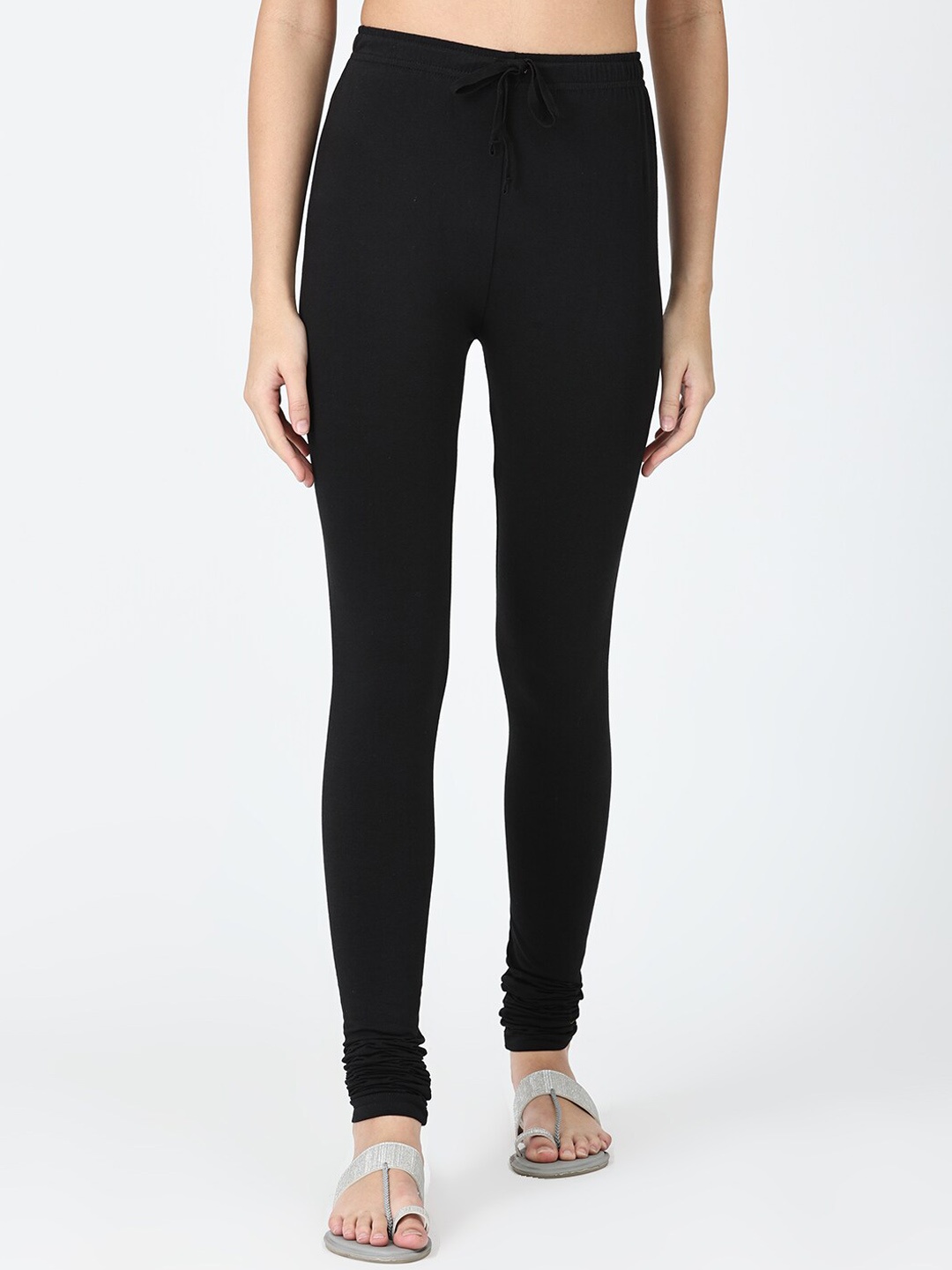 

Robinbosky Stretchable Churidar-Length Leggings, Black