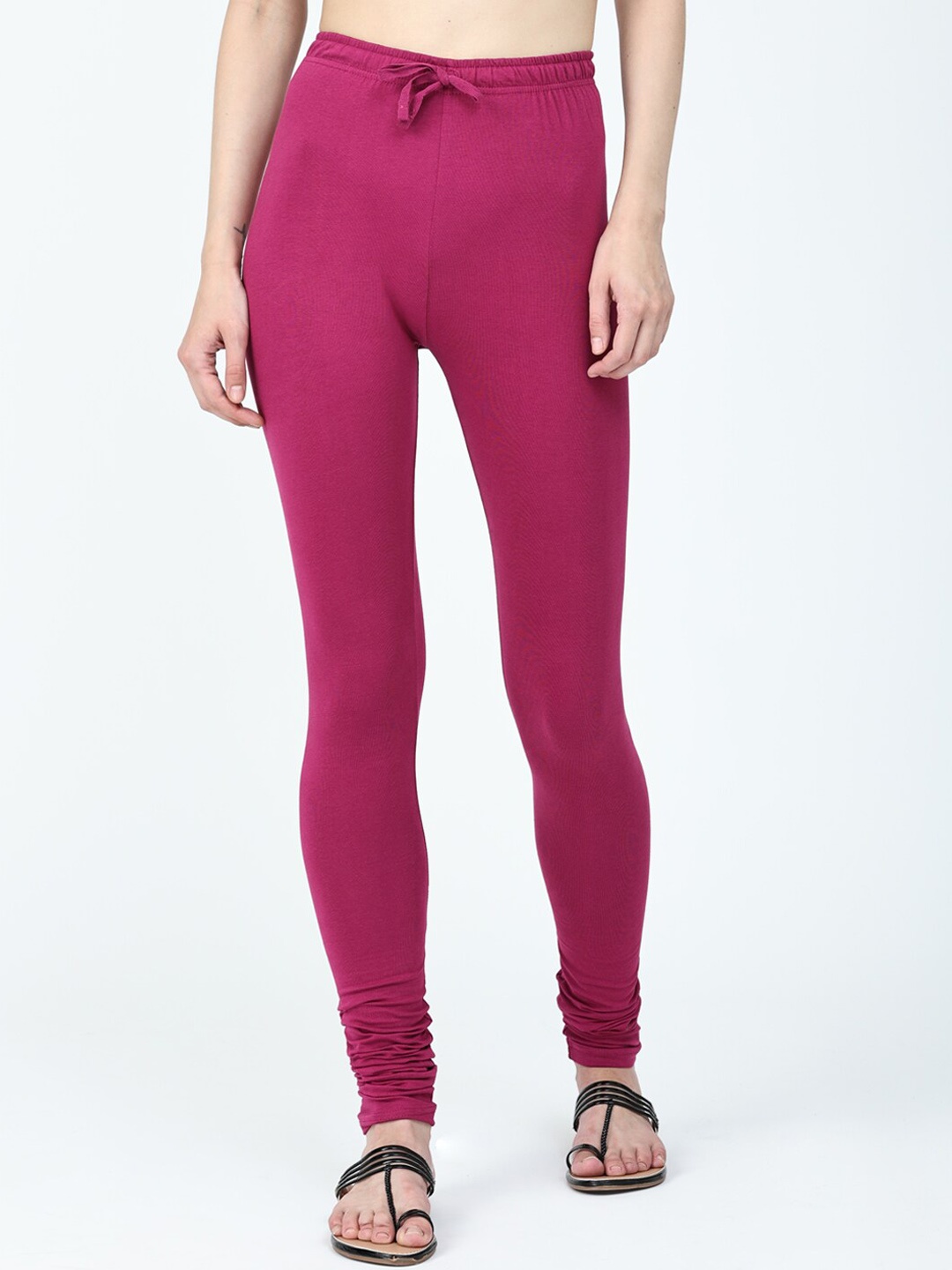 

Robinbosky Stretchable Churidar Length Ethnic Leggings, Magenta