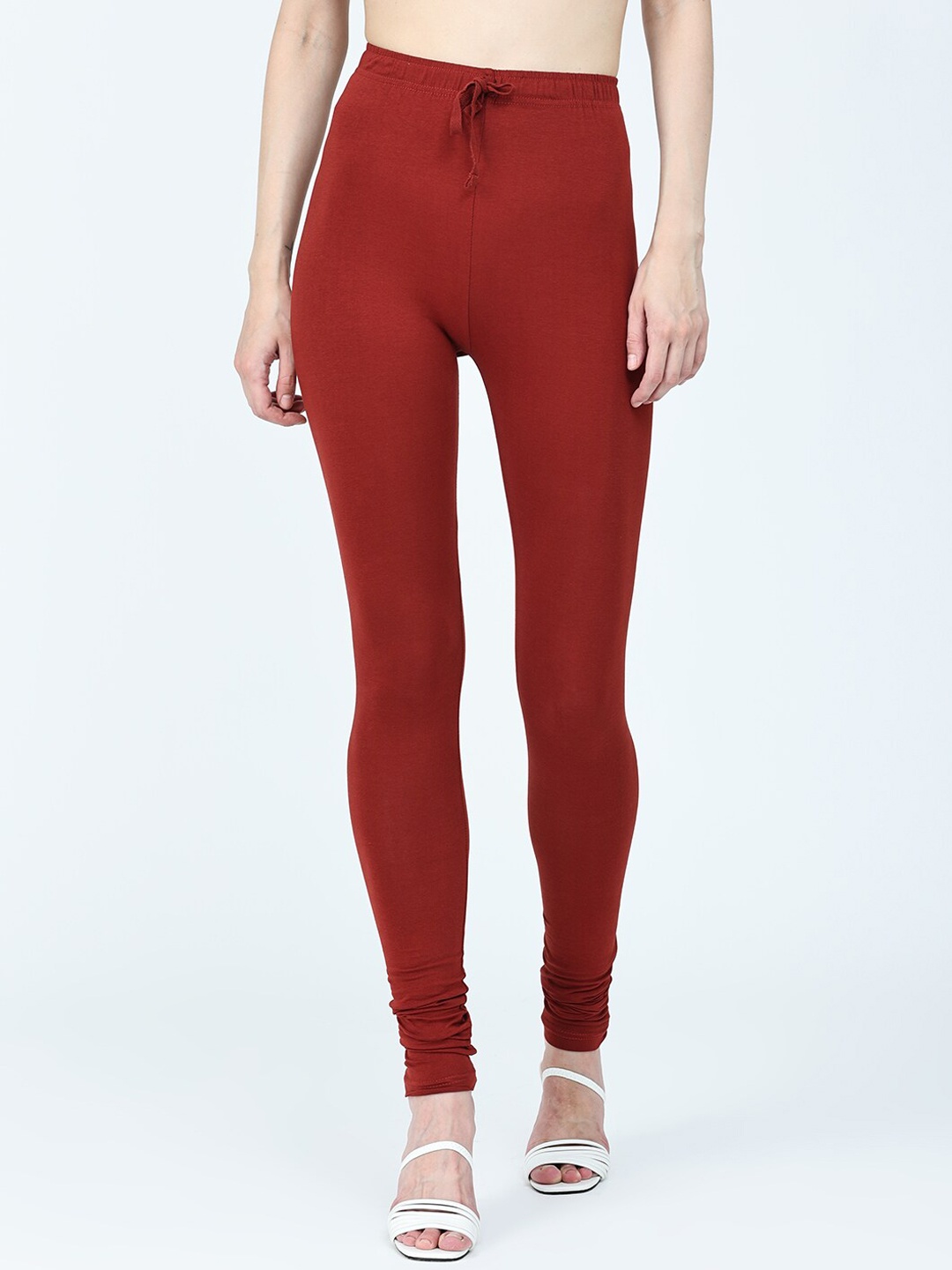 

Robinbosky Stretchable Churidar Length Ethnic Leggings, Maroon