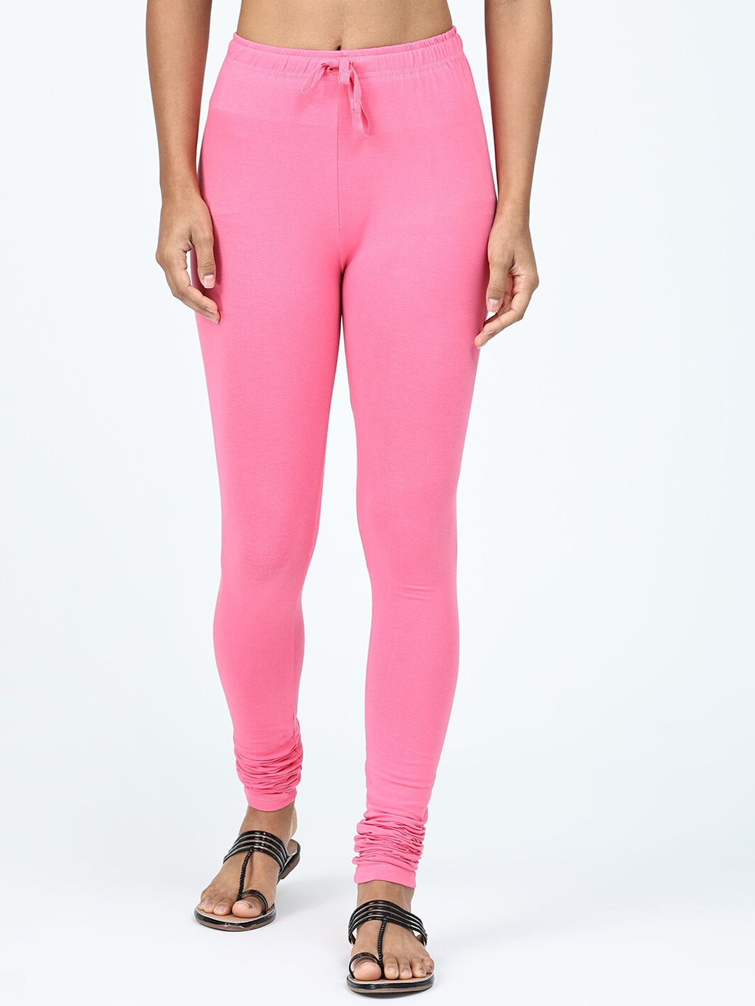 

Robinbosky Stretchable Churidar-Length Leggings, Pink