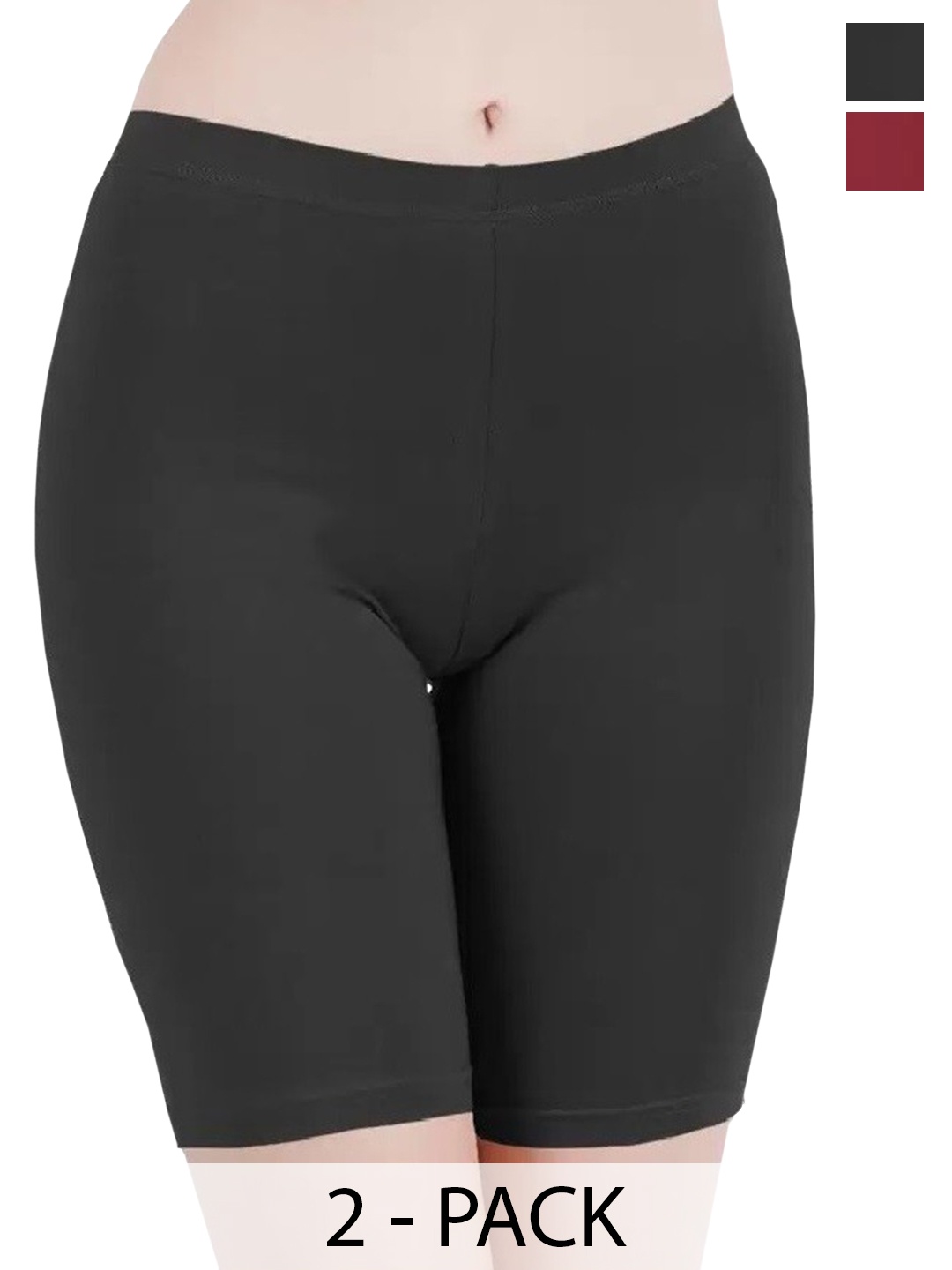 

arLa APPAREL Pack Of 2 Pure Cotton Boy Short Briefs, Black