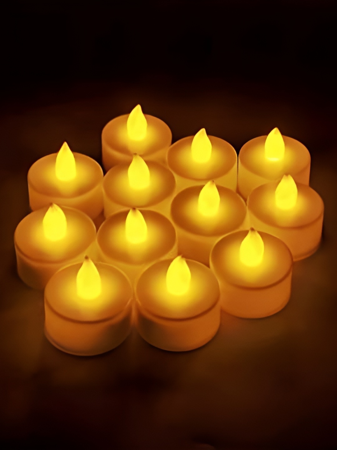 

Satyam Kraft Yellow 6 Pcs Acrylic Flameless & Smokeless Decorative Candles
