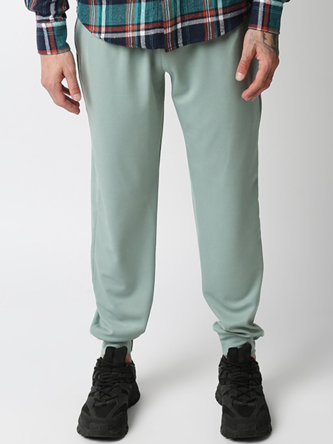 

HEMSTERS Men Mid-Rise Relaxed Fit Jogger, Green