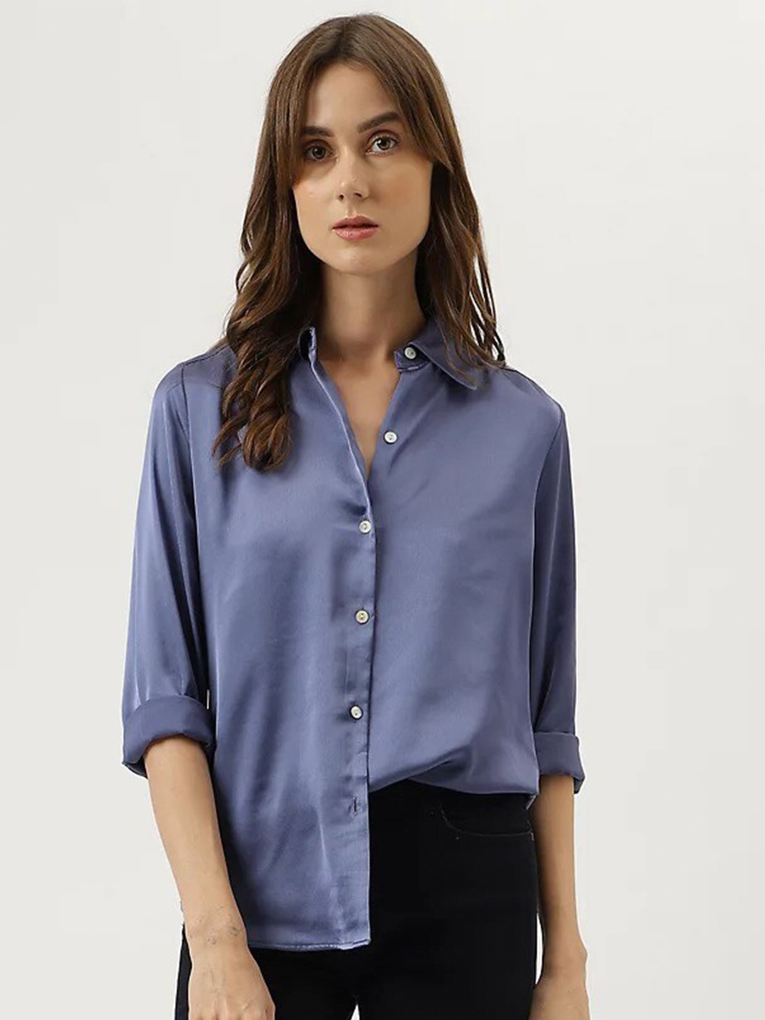 

Marks & Spencer Regular Fit Spread Collar Casual Shirt, Blue