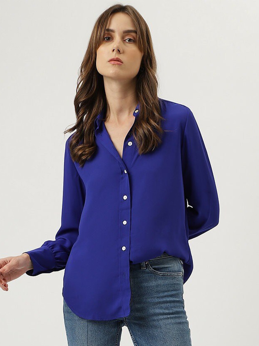 

Marks & Spencer Regular Fit Spread Collar Casual Shirt, Blue