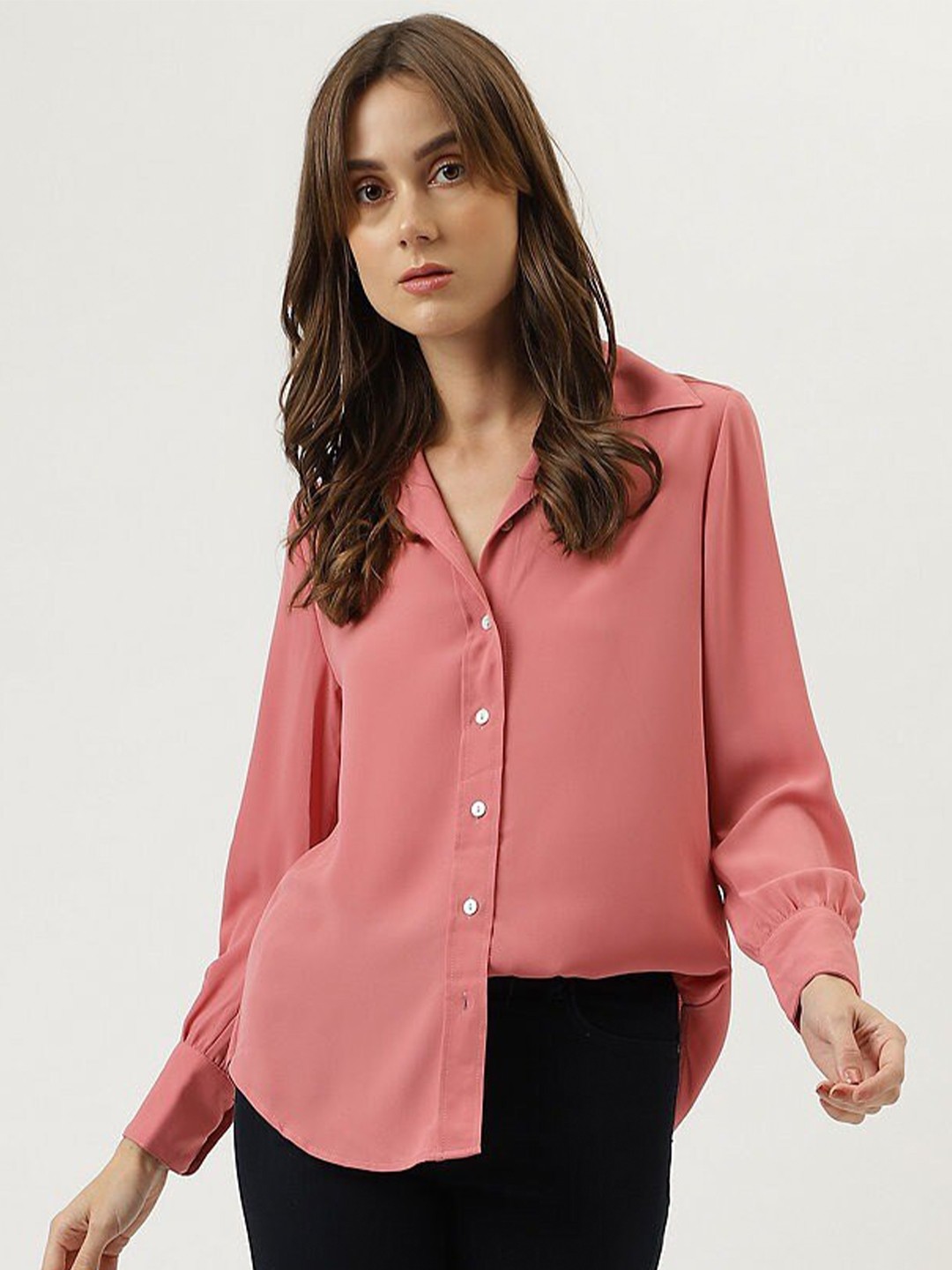 

Marks & Spencer Regular Fit Spread Collar Casual Shirt, Peach