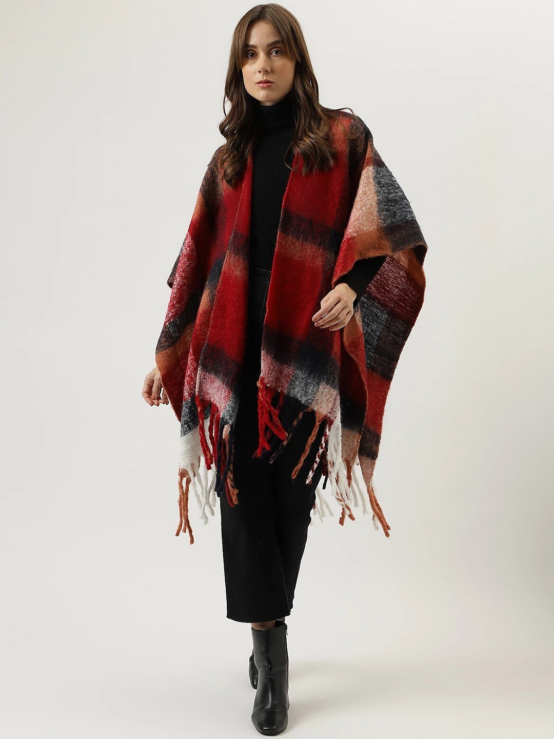 

Marks & Spencer Horizontal Striped Scarf, Red