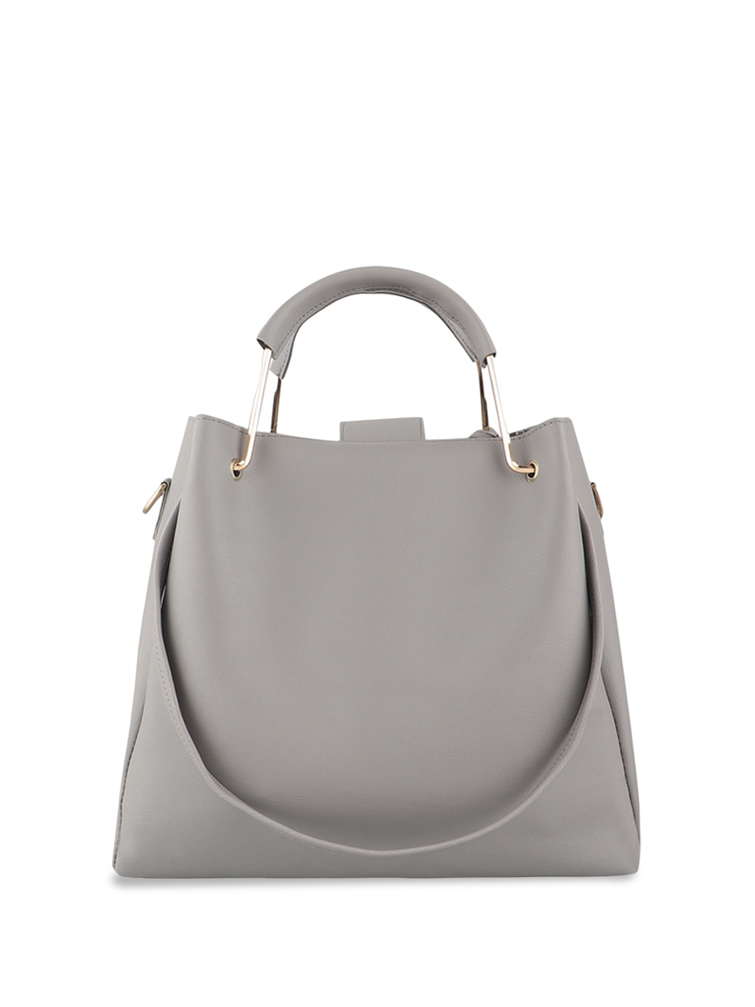 

LIKE STYLE Geometric Printed Handheld Bag With Sling Bag & Pouch, Grey