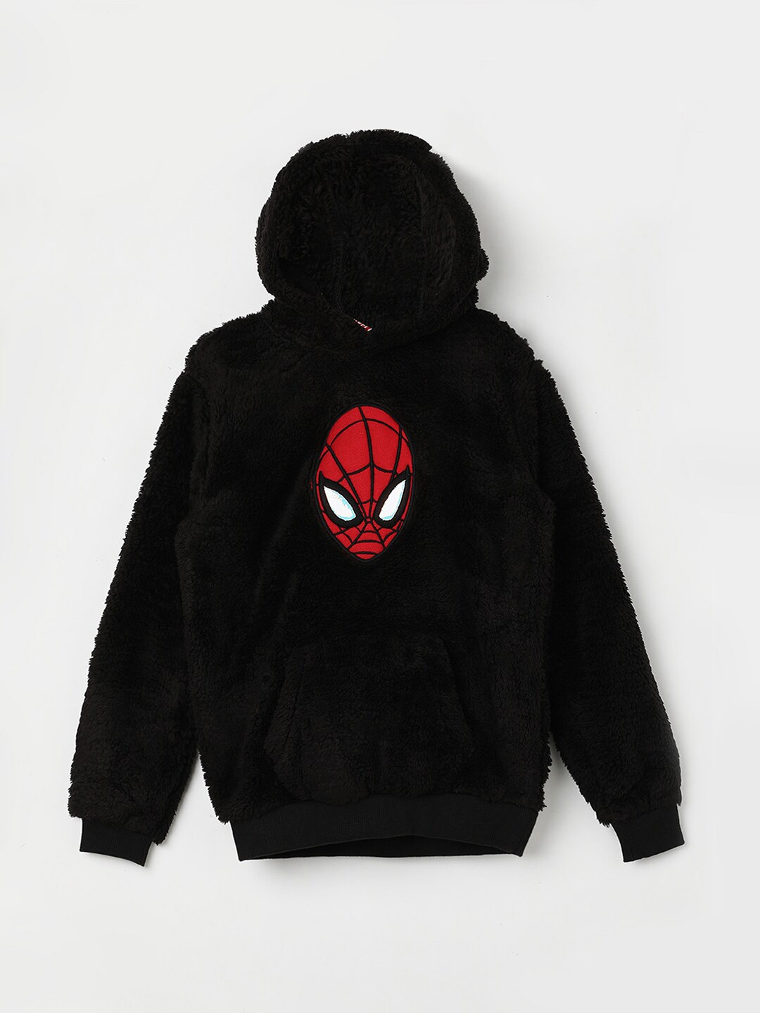 

Fame Forever by Lifestyle Boys Spider-Man Printed Hooded Pullover, Black