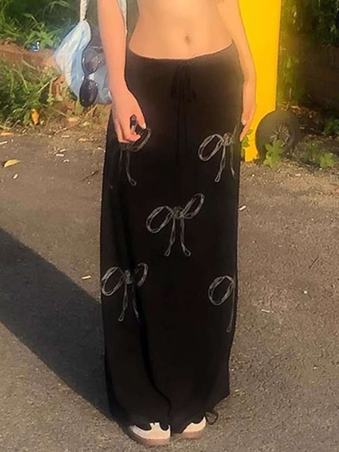 

StyleCast Brown Printed A-Line Maxi Skirt