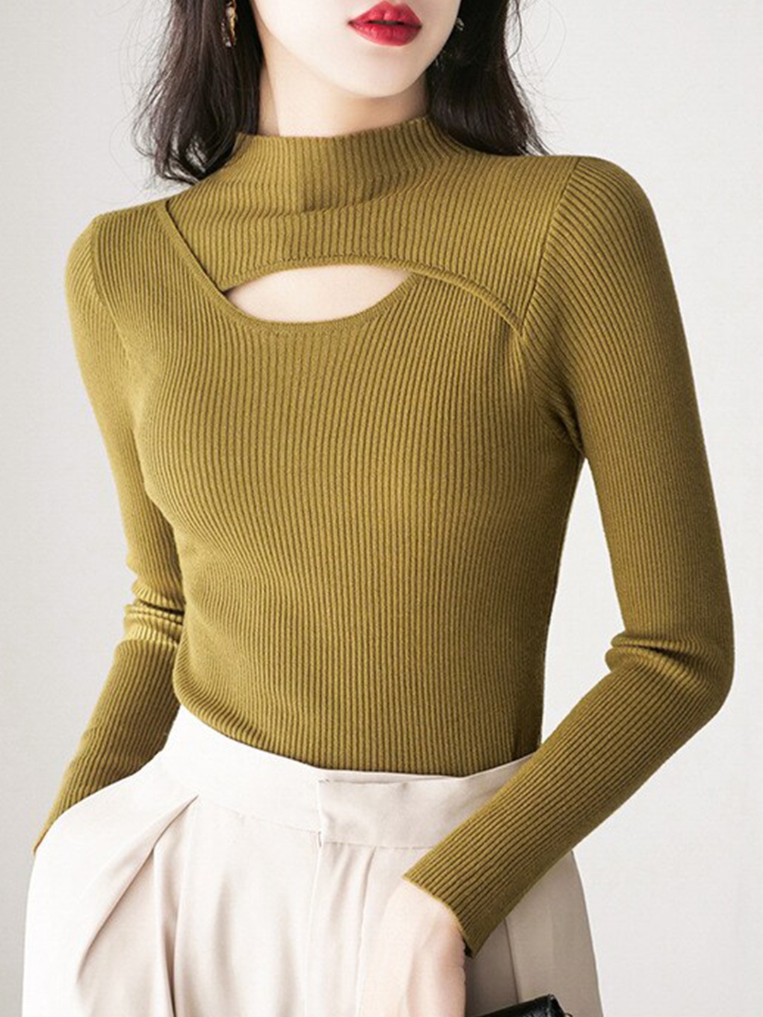 

StyleCast Green Long Sleeves Pullover