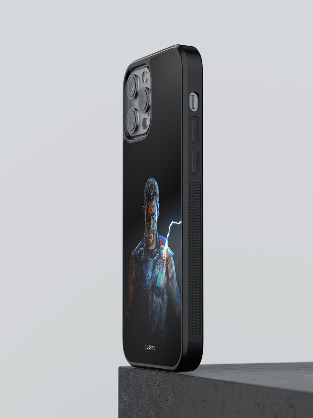 

macmerise The Thor Triumph Printed iPhone 12 Pro Phone Bumper Case Cover, Black