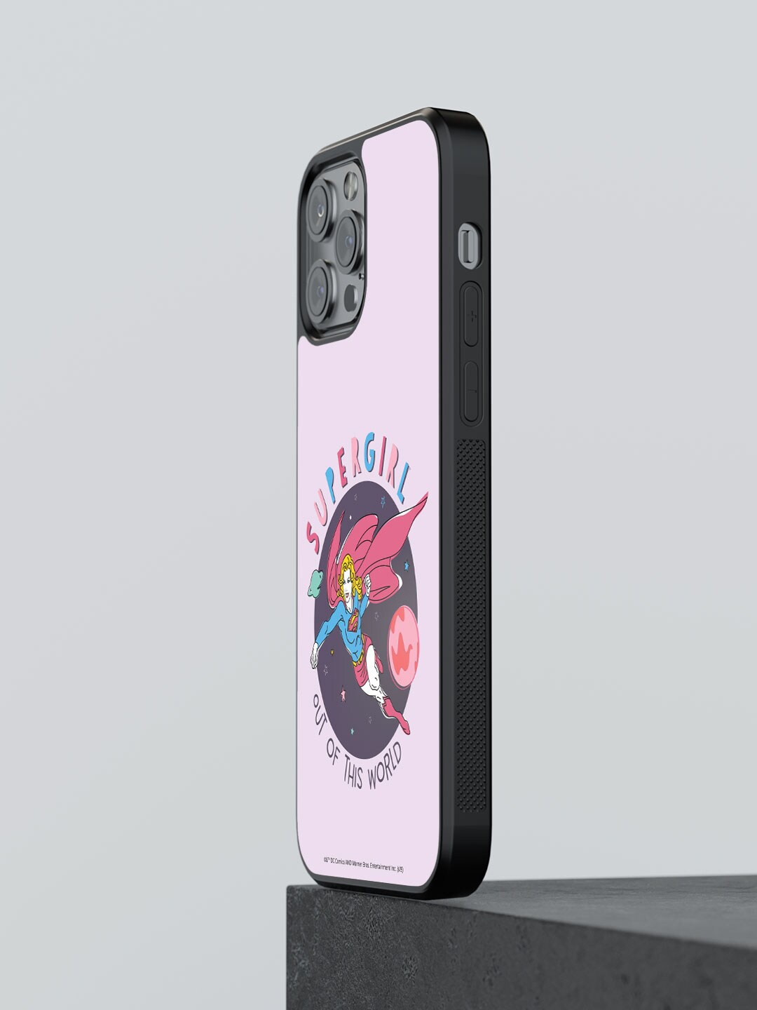 

macmerise Supergirl Out Of The World Printed iPhone 12 Pro Phone Bumper Case Cover, Lavender