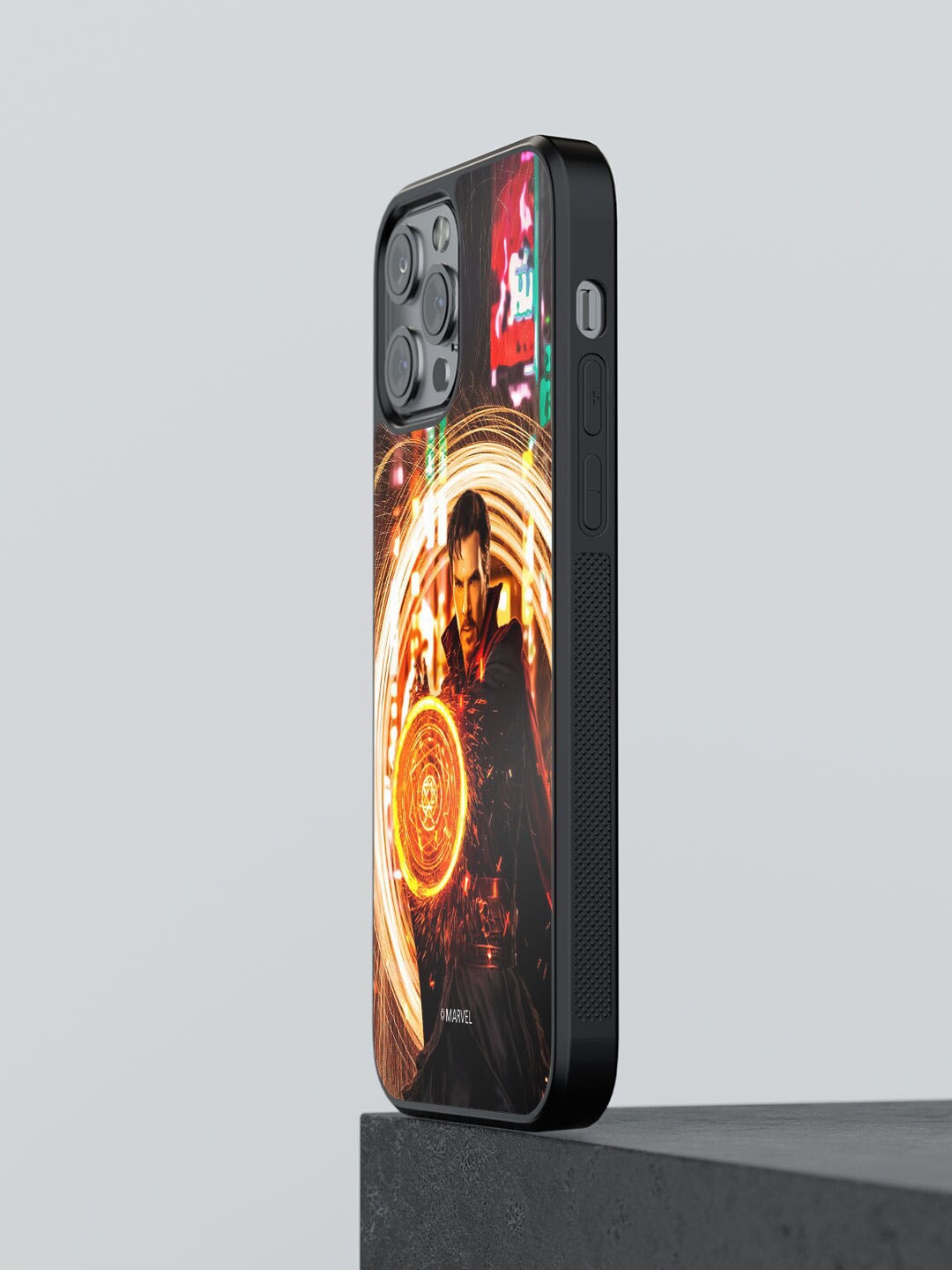 

macmerise Doctor Strange Opening Portal Printed iPhone 12 Pro Max Phone Bumper Case Cover, Black