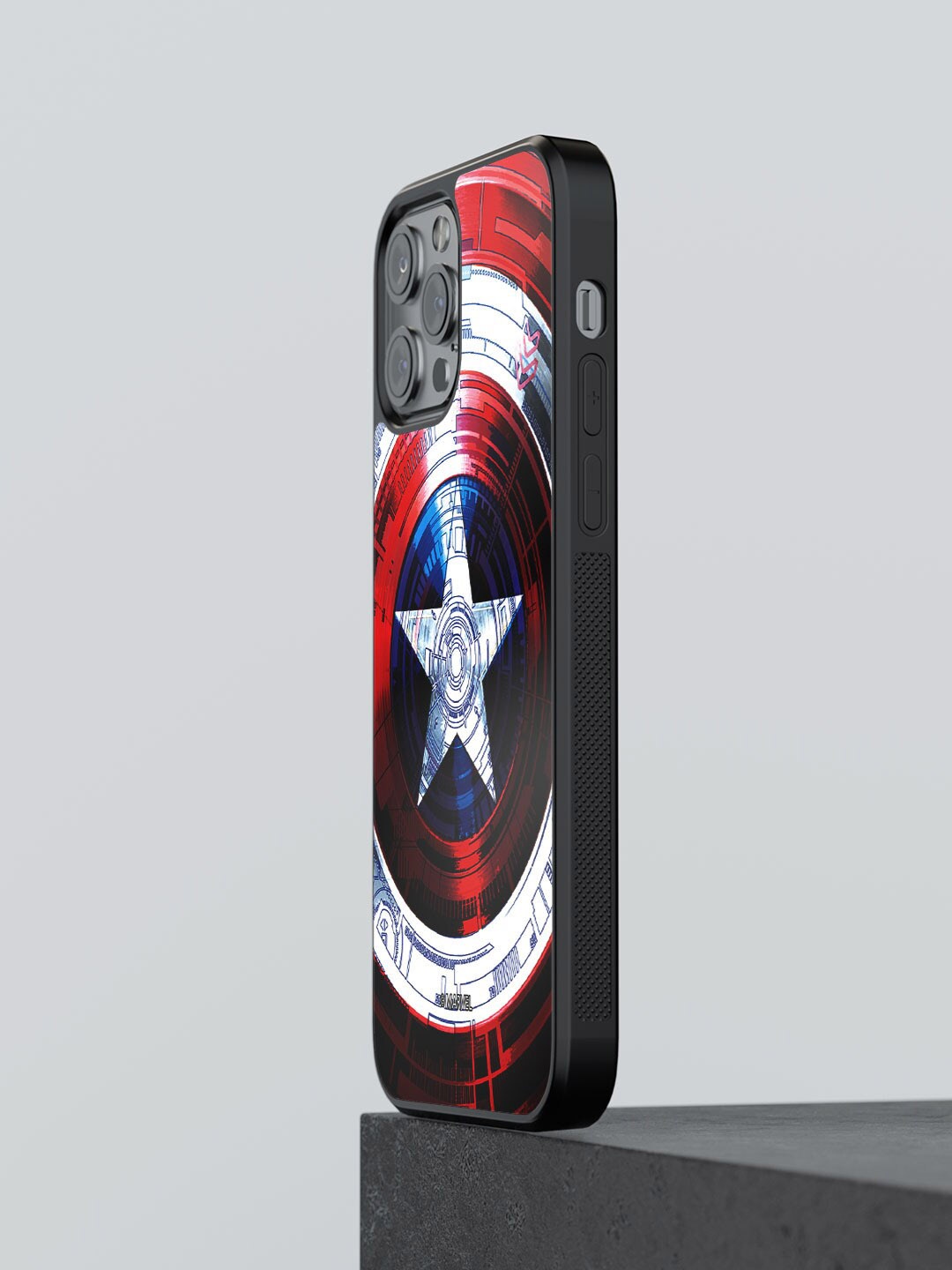 

macmerise Captains Shield Printed iPhone 12 Pro Max Bumper Case, Red