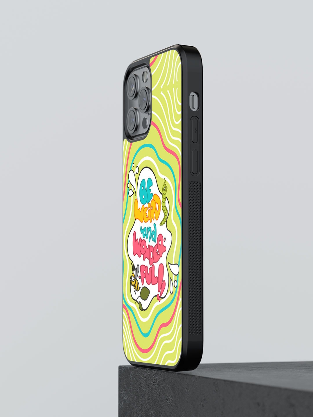 

macmerise Be Weird And Wonderful iPhone 12 Pro Max Bumper Case, Lime green