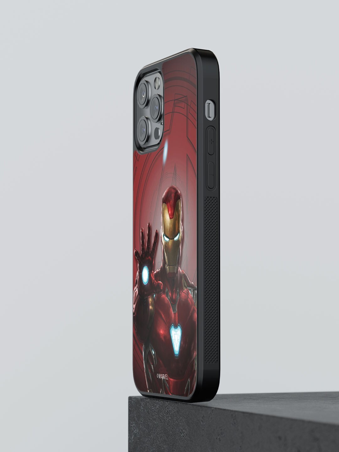 

macmerise Iron Man Mark L Armour Printed iPhone 12 Pro Max Phone Bumper Case Cover, Red