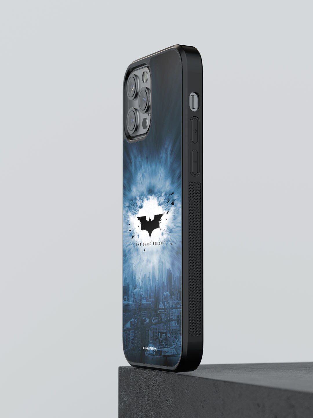 

macmerise The Dark Knight Printed iPhone 12 Pro Phone Bumper Case Cover, Black
