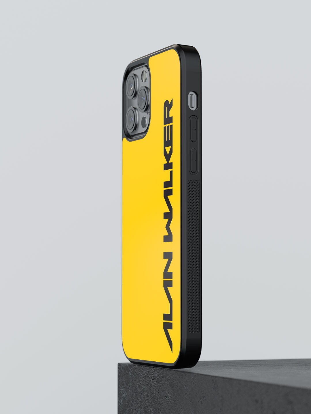 

macmerise Alan Walker Printed iPhone 12 Pro Max Bumper Case Cover, Yellow