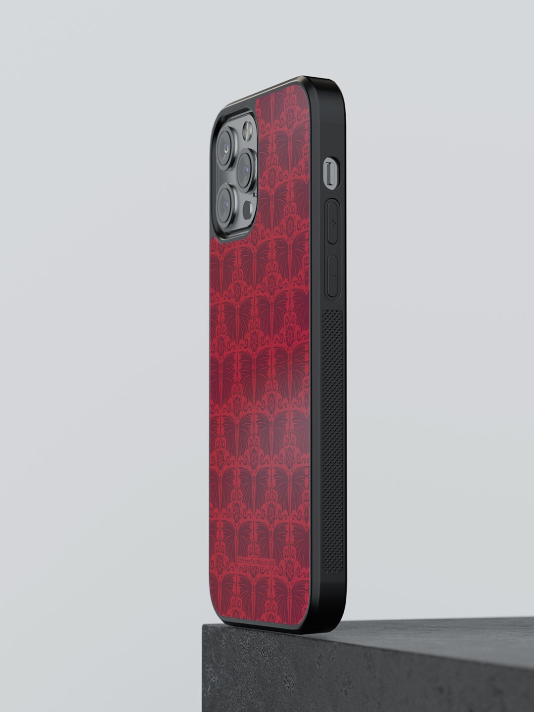 

macmerise Wing Pattern iPhone 12 Pro Bumper Case Cover, Red