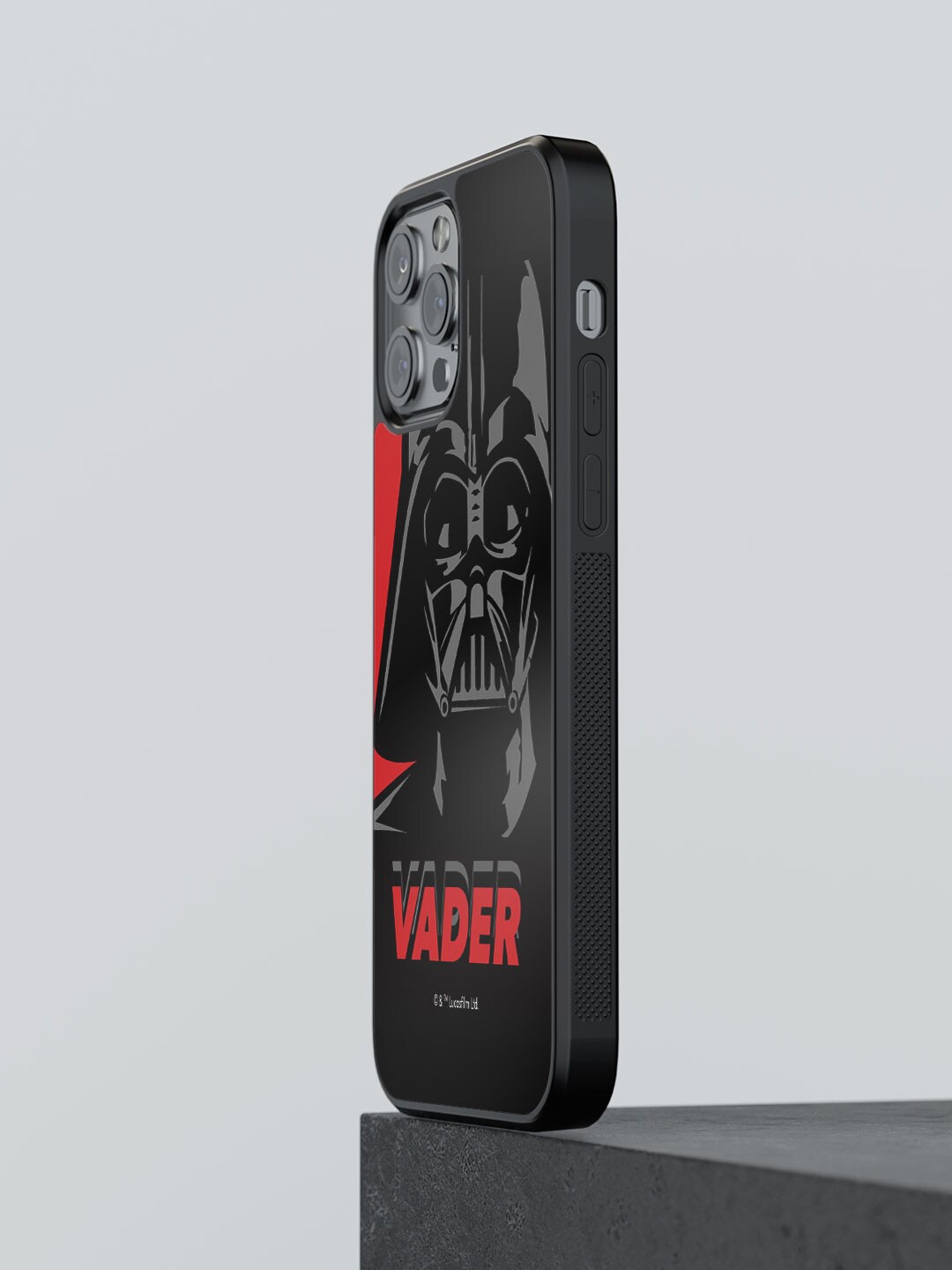 

macmerise Vader Printed iPhone 12 Pro Bumper Phone Back Cover, Black