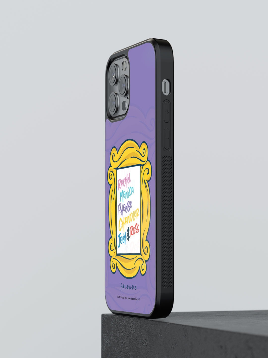 

macmerise Framed In Friendship Printed iPhone 12 Pro Max Phone Bumper Case, Purple