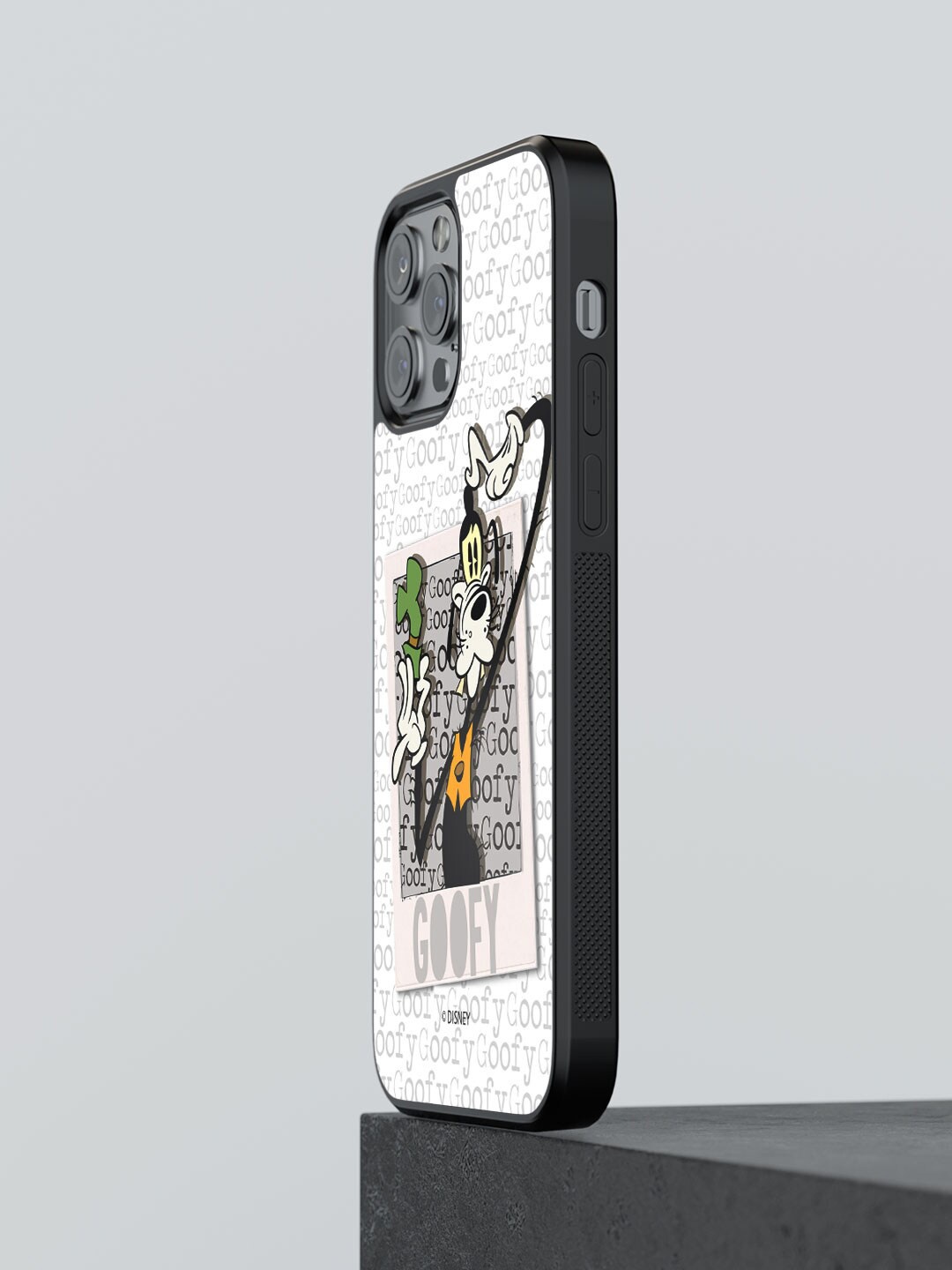 

macmerise Mr Goofy Printed iPhone 12 Pro Max Bumper Case, White