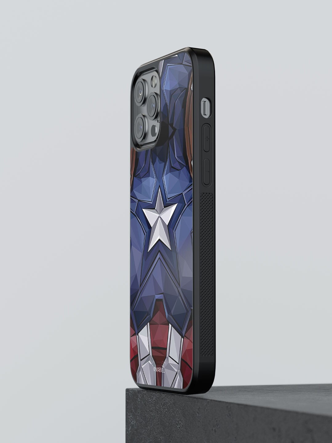 

macmerise Captain America Vintage Suit iPhone 12 Pro Max Bumper Case, Blue