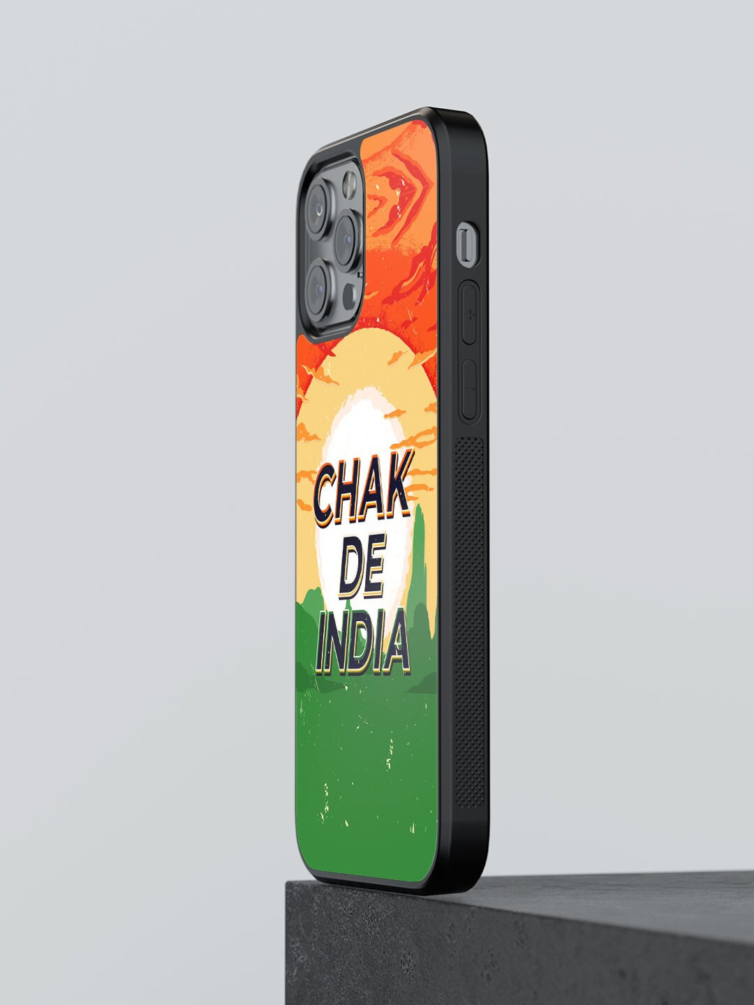 

macmerise SM Chak De India Printed iPhone 12 Pro Bumper Case, Orange