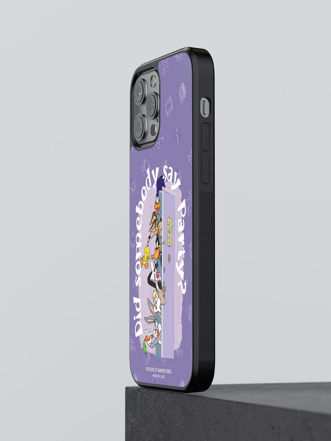 

macmerise Did Somebody Say Party Printed iPhone 12 Pro Max Phone Bumper Case Cover, Purple