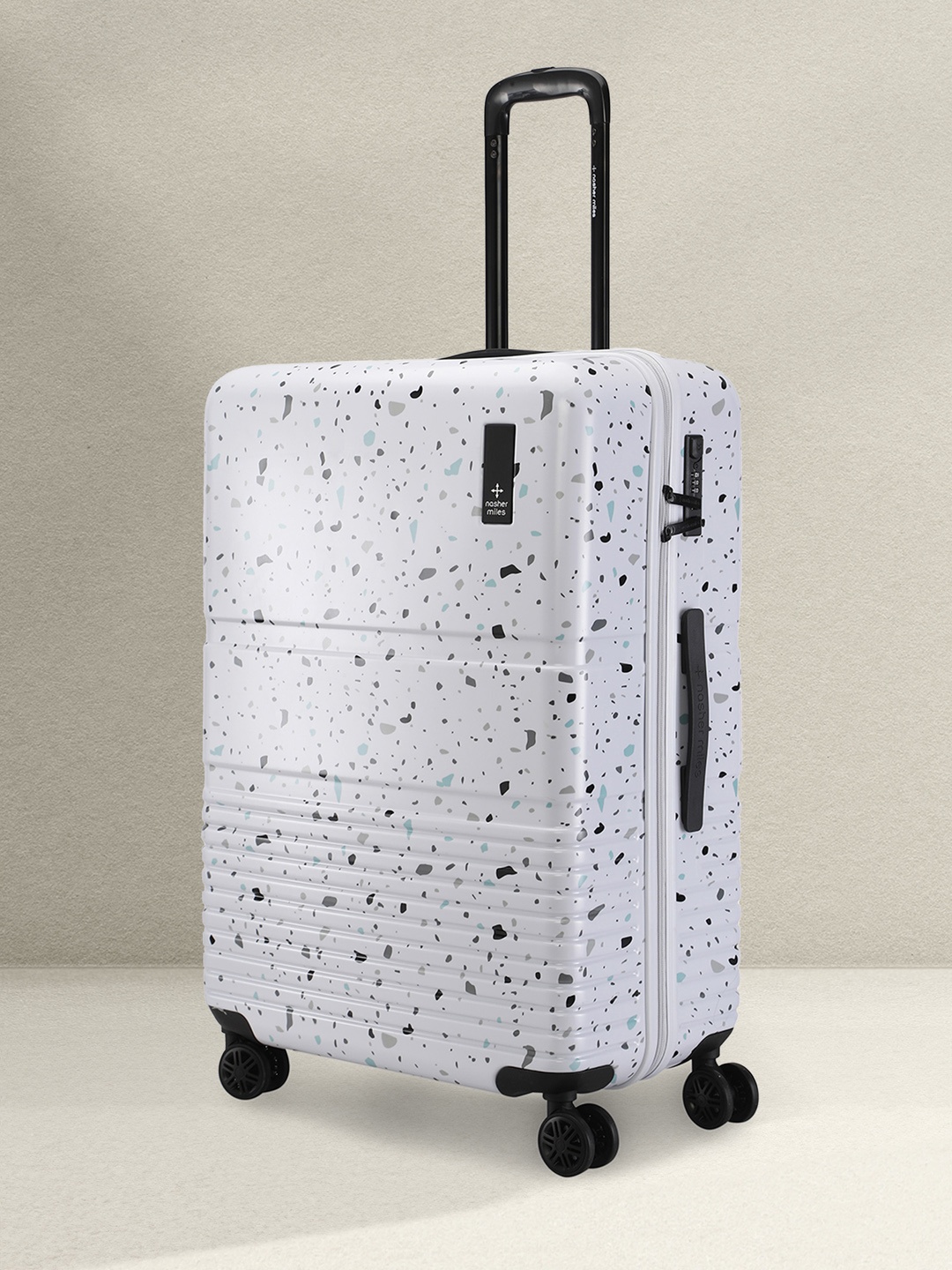 

Nasher Miles Abstract Printed Hard Sided Trolley Bag, Grey