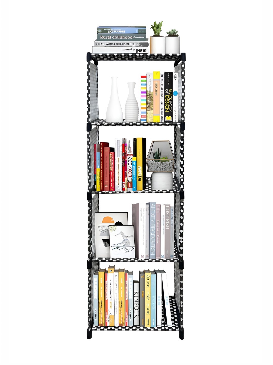 

Urban Choice Black & White Printed 4 layer Rack