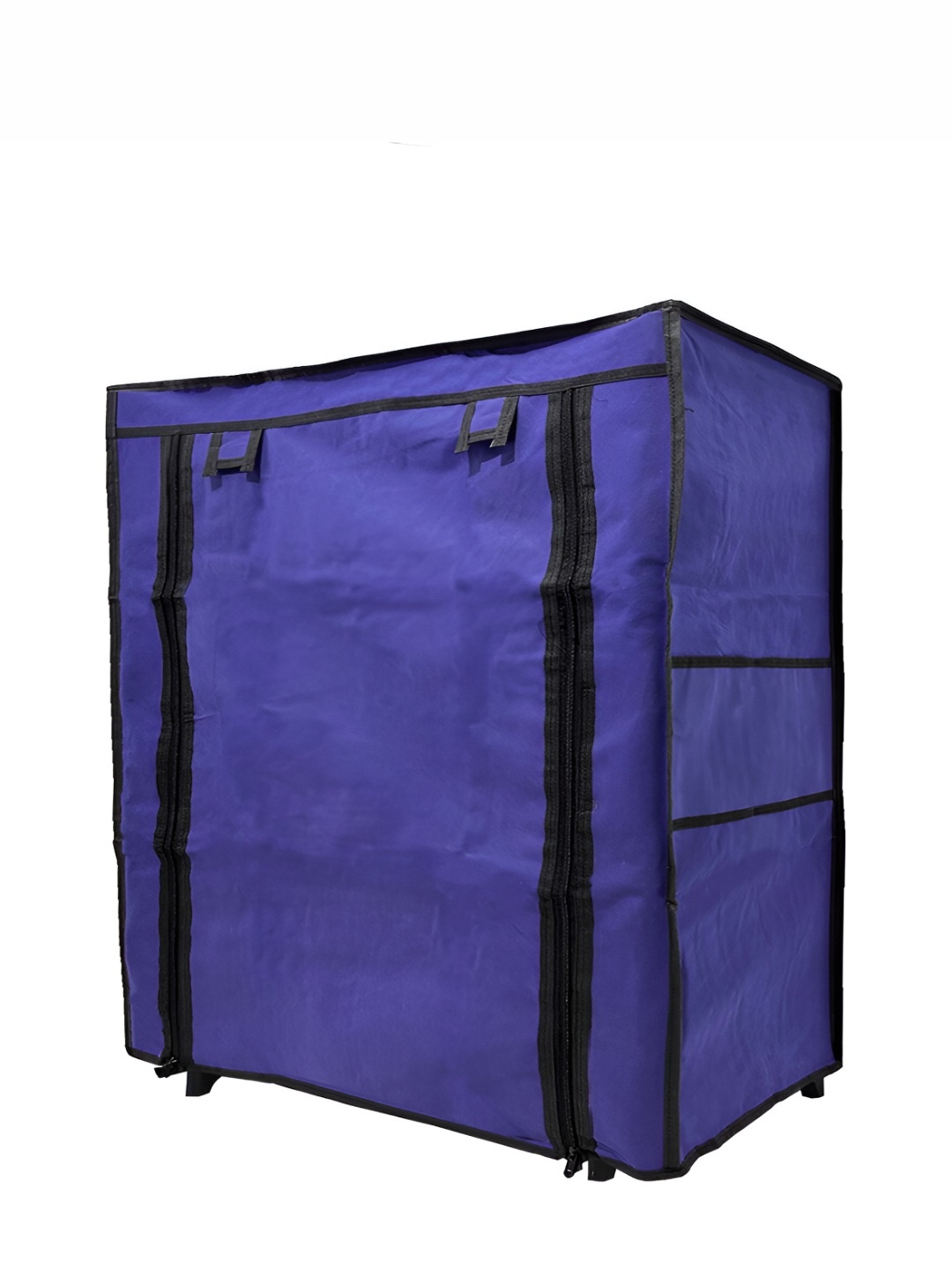 

Urban Choice Blue & Black Printed 5 Shelves Shoe Rack