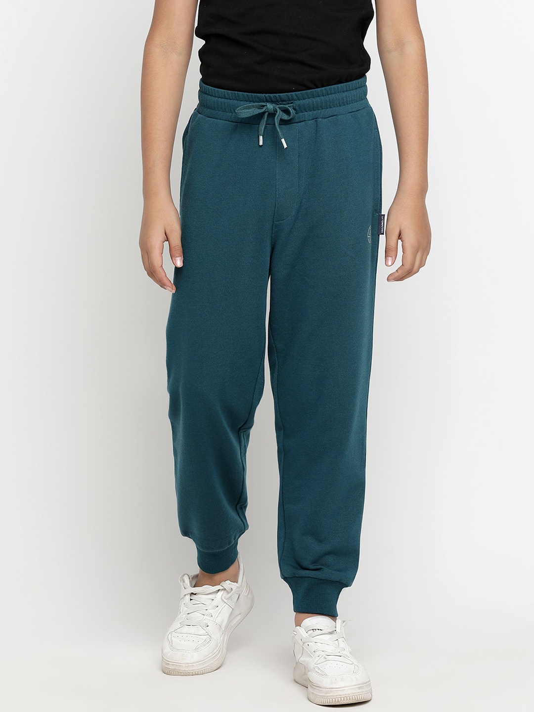 

Lil Tomatoes Boys Mid-Rise Light Weight Casual Joggers, Teal