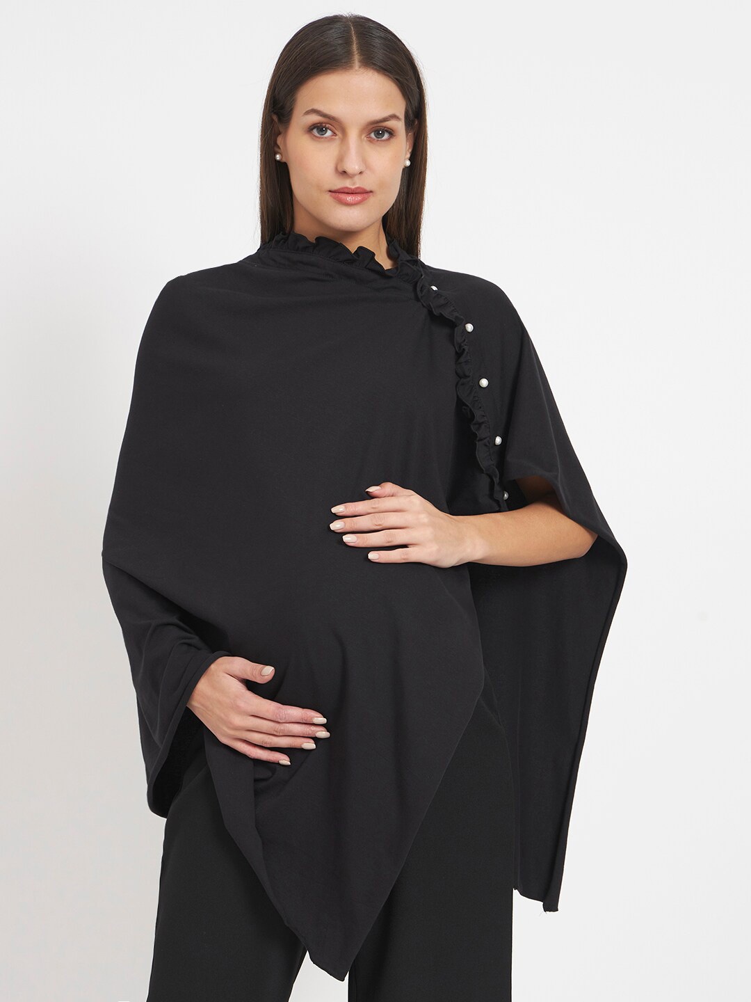 

Aujjessa Maternity Feeding Shrug, Black