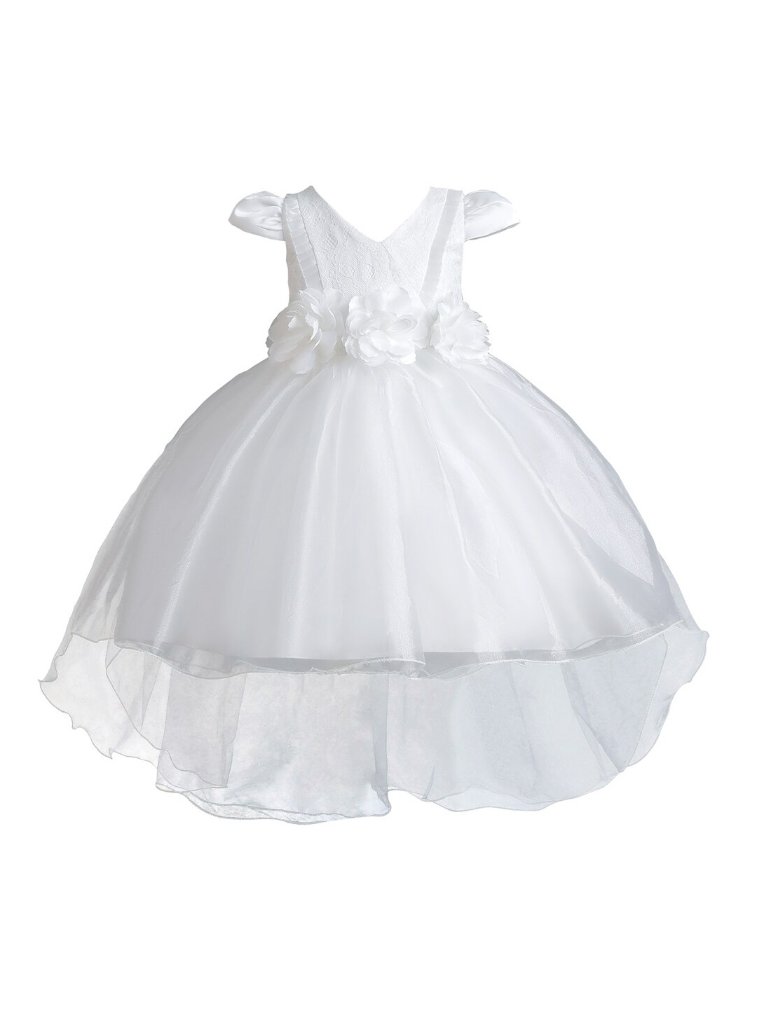 

StyleCast Girls White Floral Applique Fit and Flare Dress