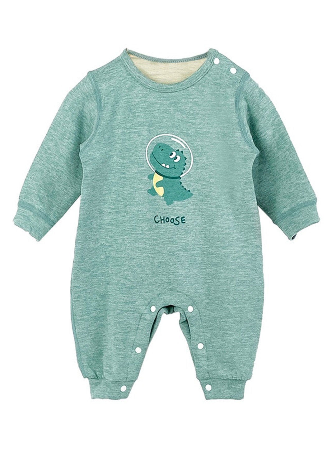 

StyleCast Infant Boys Green Printed Cotton Rompers