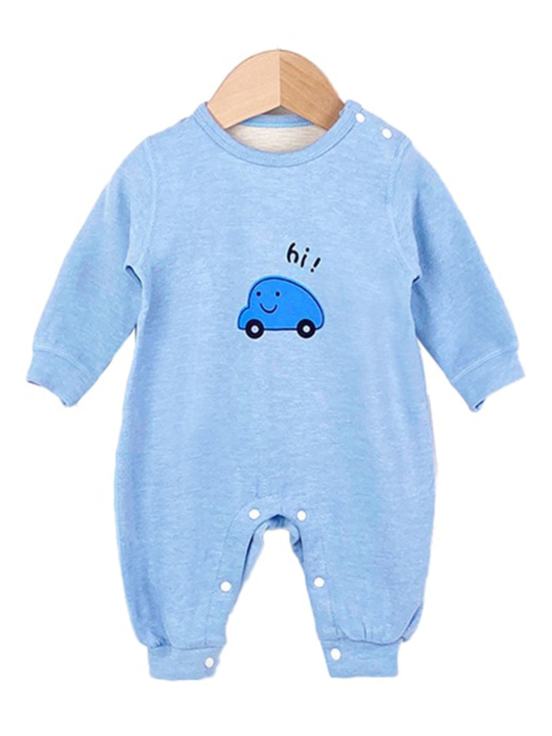 

StyleCast Infants Boys Graphic Printed Cotton Rompers, Blue