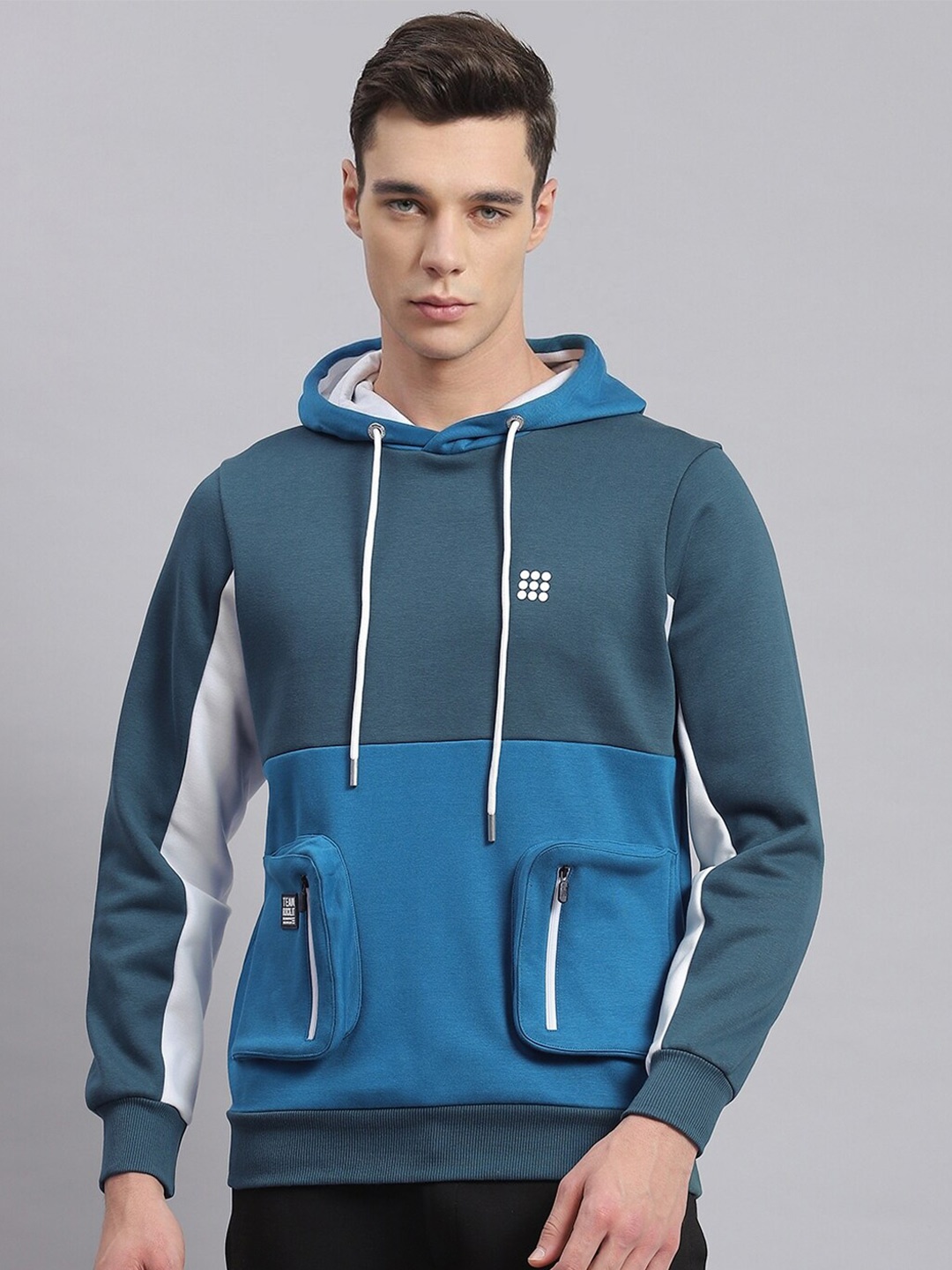 

rock.it Hooded Pure Cotton Sweatshirt, Blue