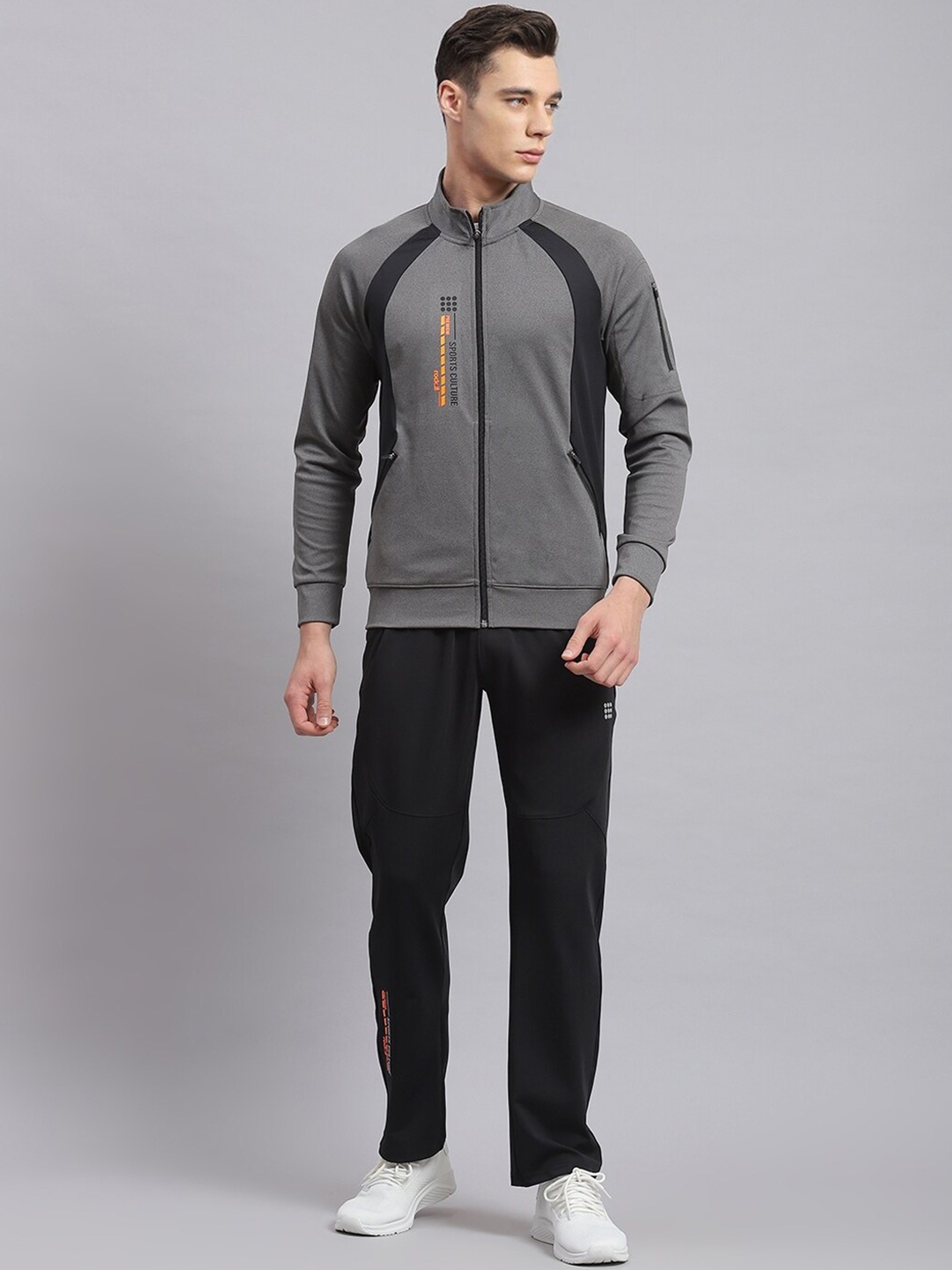 

rock.it Long Sleeved Mock Collar Tracksuits, Grey