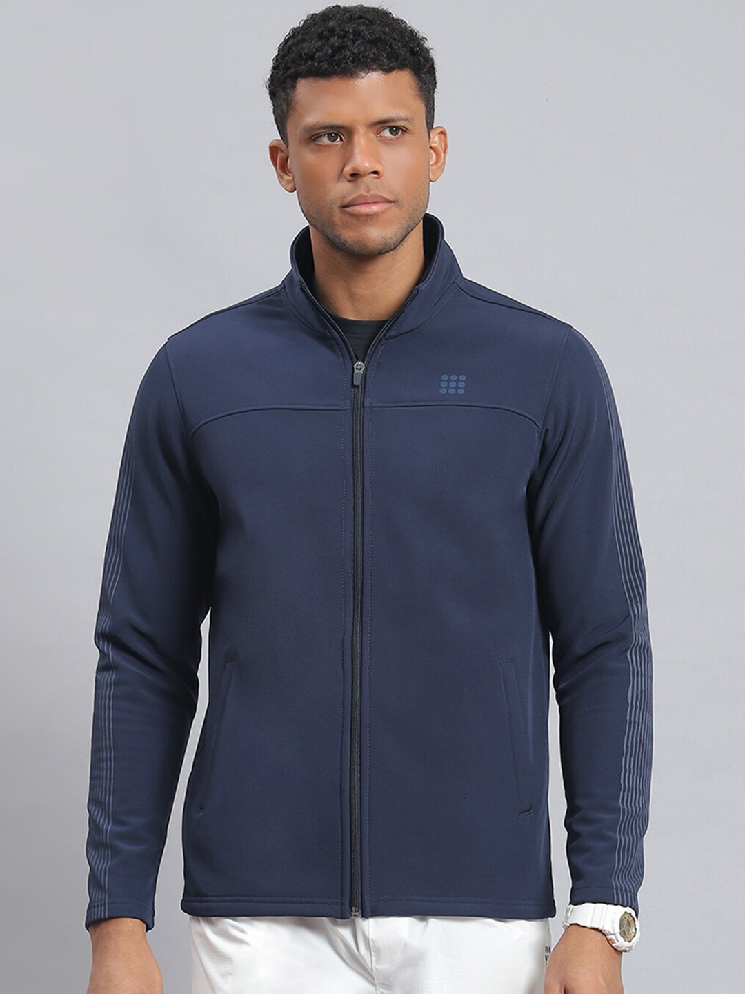 

rock.it Mock Collar Pullover Sweatshirt, Navy blue